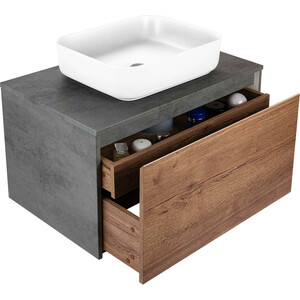 Тумба под раковину Vincea Mesa 80х50 T.Oak + Beton (VMC-2MS800TB)
