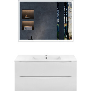 Мебель для ванной Vincea Mia 100х46 G.White