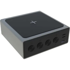 Часы-будильник с беспроводной зарядкой Ritmix RRC-900Qi Grey