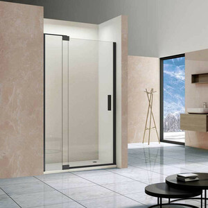 Душевая дверь Vincea Extra 110-120х200 прозрачная, черный (VDP-1E1112CLB)