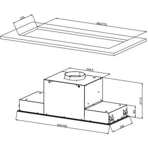 Вытяжка встраиваемая Jacky's JV BB982