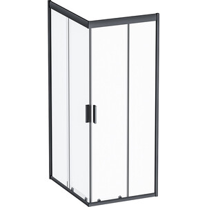 Душевой уголок Am.Pm Gem S 100х80 прозрачный, черный (W93G-404-100280-BT)