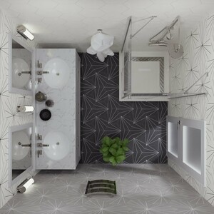 Душевой уголок Triton Дельта-Хром 90х90 с поддоном и сифоном, прозрачный, хром (Щ0000054215)