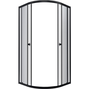 Душевой уголок Triton Альфа-Блэк 90х90 прозрачный, черный (Щ0000054224/Щ0000053249)