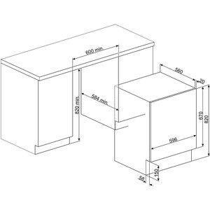 Встраиваемая стиральная машина с сушкой Smeg LSIA147S