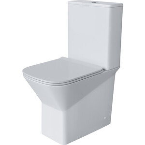 Унитаз-компакт безободковый Grossman Cristal с тонким сиденьем-микролифт (GR-4471S)