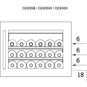 Винный шкаф Temptech OZ45SB