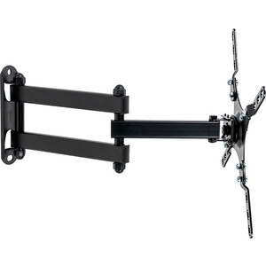 Кронштейн для телевизора Kromax DIX-13 черный 15"-42" макс.20кг настенный поворотно-выдвижной и наклонный