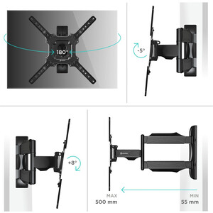 Кронштейн для телевизора Onkron M4 черный (32-65")