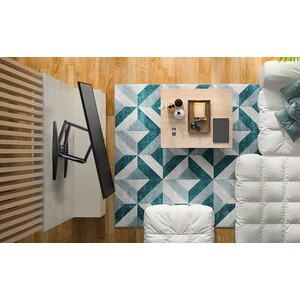 Кронштейн для телевизора Onkron M6L черный 40"-75" макс.45.5кг настенный поворот и наклон