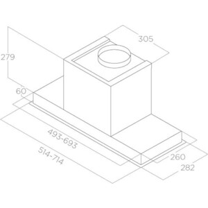 Вытяжка встраиваемая Elica Hidden 2.0 IX/A/90 нержавеющая сталь