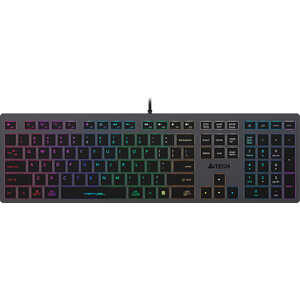 Клавиатура A4Tech Fstyler FX60H серый USB slim LED (FX60H GREY/NEON)