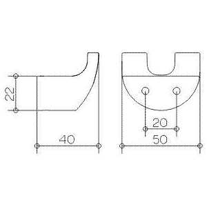 Крючок двойной Keuco Elegance хром (11613010000)