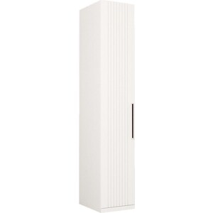 Шкаф-пенал Моби Валенсия 13.207 Белый PE шагрень, белая шагрень ПВХ