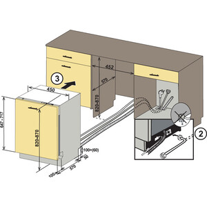 Встраиваемая посудомоечная машина Weissgauff BDW 4537