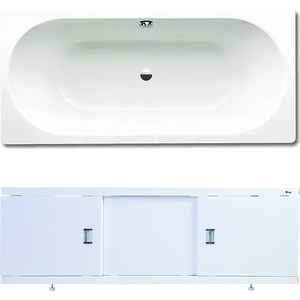 Ванна стальная Kaldewei Classic Duo 107 Easy-Clean 170х75 с экраном Emmy Виктория и ножками