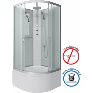 Душевая кабина Niagara NG-2307-14BKT 80х80х210-240