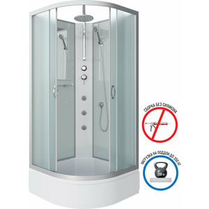 Душевая кабина Niagara NG-3302-14BKTG 100х100х210-240