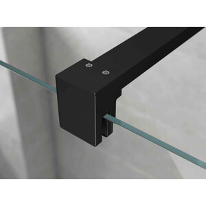 Душевая перегородка Ambassador Walk-in 110х200 прозрачная, черная (15031234)