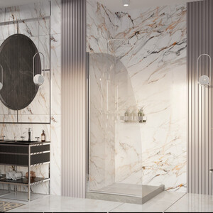 Душевая перегородка Ambassador Walk-in 90х200 прозрачная, хром (15031131)