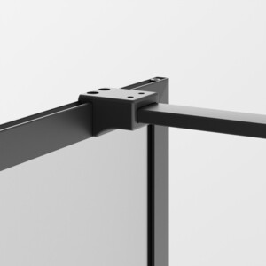 Душевая перегородка Ambassador Walk-in 100х200 прозрачная, черная (15031218)