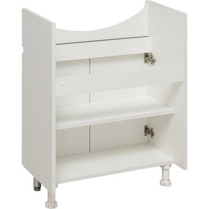 Тумба с раковиной Runo Лада 60 напольная, белая (00-00001163, 4620008192772)