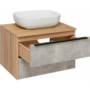 Тумба под раковину Runo Мальта 70х46 серый дуб (00-00001098)