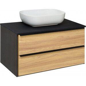 Тумба под раковину Runo Мальта 85х46 дуб черный (00-00001099)
