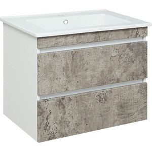 Тумба под раковину Runo Манхэттен 72х46 серый бетон (00-00001019)