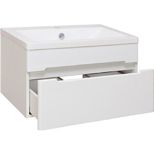 Тумба под раковину Runo Парма 73х45 1 ящик, подвесная, белая (00000001140)