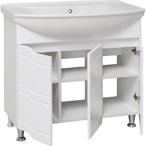 Тумба под раковину Runo Стиль 83х34 белая (00000001113)