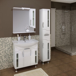 Тумба с раковиной Runo Толедо 76х49 белая (00000001039, 4620008197470)