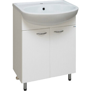 Тумба с раковиной Runo Уют 61х47 белая (00000000067, 4620008192772)