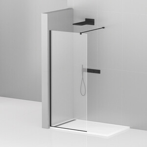 Душевой уголок Cezares Liberta L-1 90х120 прозрачный, черный (LIBERTA-L-1-90-120-C-NERO)