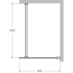 Душевой уголок Cezares Liberta L-1 90х120 прозрачный, черный (LIBERTA-L-1-90-120-C-NERO)