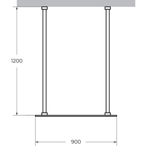 Душевой уголок Cezares Liberta L-2 90х120 прозрачный, хром (LIBERTA-L-2-90-120-C-Cr)