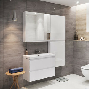 Тумба под раковину Cersanit Moduo Slim 80 белая (64126)