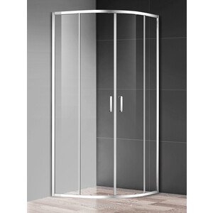 Душевой уголок AQUAme 80х80 прозрачный, хром (AQM3801F-8)