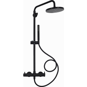 Душевая система AQUAme со смесителем, матовый черный (AQM8001MB)