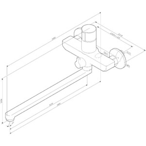Смеситель для ванны Am.Pm X-Joy TouchReel хром (F85A90500)