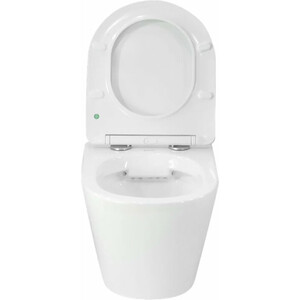 Унитаз подвесной безободковый Selena Circulo с сиденьем микролифт (C001WG)