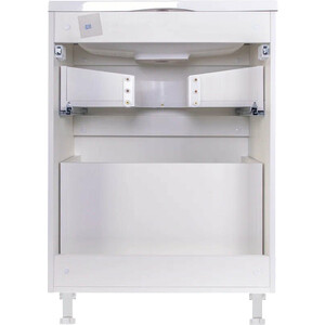 Тумба под раковину Style line Бергамо мини 60х35 Люкс Plus напольная, белая (СС-00002307)