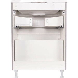 Тумба под раковину Style line Бергамо мини 60х35 Люкс Plus напольная, серая (СС-00002309)