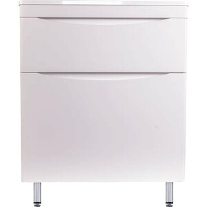 Тумба под раковину Style line Бергамо мини 70х35 Люкс Plus напольная, белая (СС-00002310)