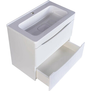 Тумба под раковину Style line Бергамо мини 60х35 Люкс Plus подвесная, белая (СС-00002316)