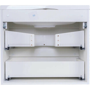 Тумба под раковину Style line Бергамо мини 60х35 Люкс Plus подвесная, белая (СС-00002316)