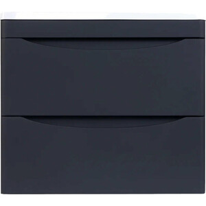 Тумба под раковину Style line Бергамо мини 60х35 Люкс Plus подвесная, черная (СС-00002318)