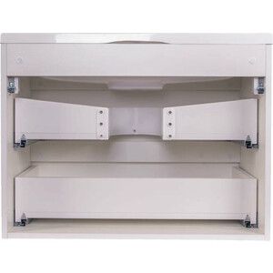 Тумба под раковину Style line Бергамо мини 70х35 Люкс Plus подвесная, белая (СС-00002320)