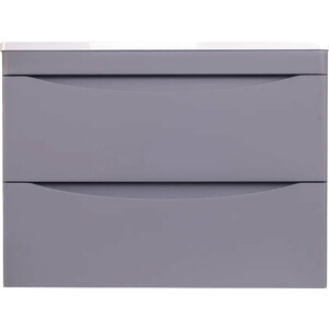 Тумба под раковину Style line Бергамо мини 70х35 Люкс Plus подвесная, серая (СС-00002319)