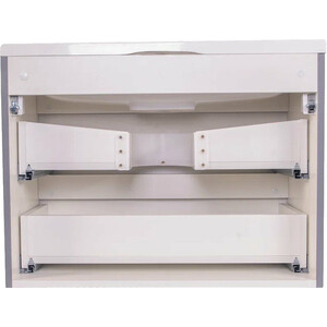 Тумба под раковину Style line Бергамо мини 70х35 Люкс Plus подвесная, серая (СС-00002319)